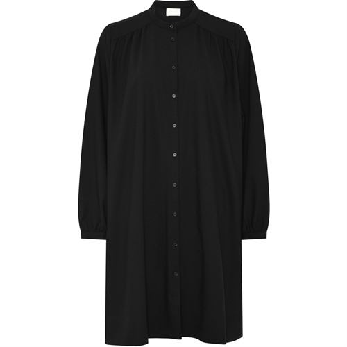 FRAU KJOLE, FLORENCE LIGHT WOOL DRESS, BLACK